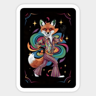 Danc lover disco fox Sticker